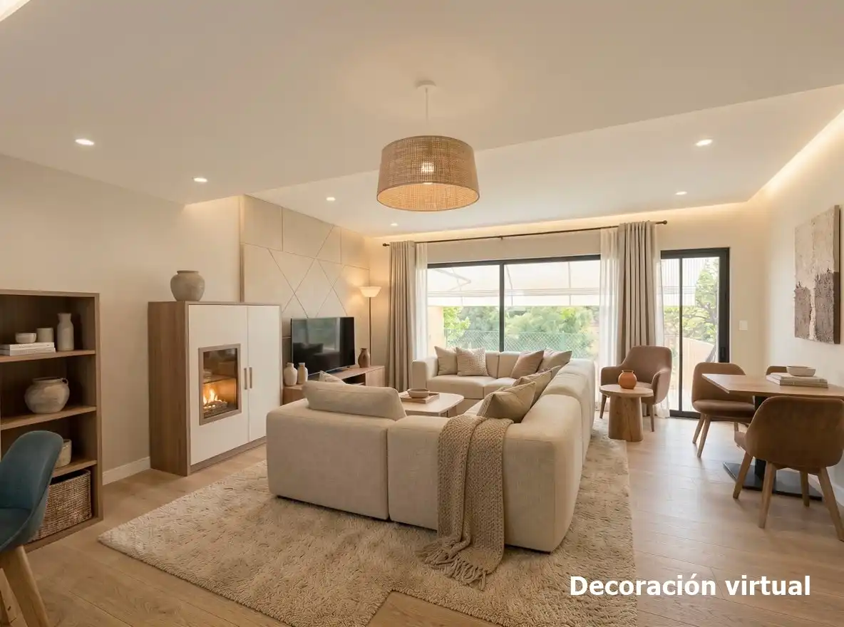 Sala d'estar de Casa adosada en venda en Alhaurín de la Torre amb Aire condicionat, Calefacció i Jardí privat