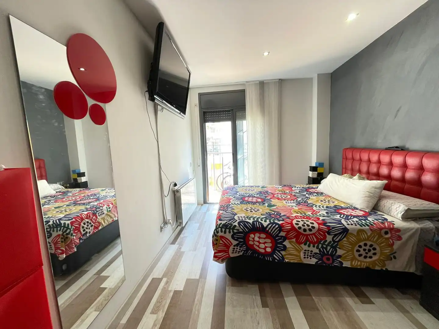Schlafzimmer von Wohnung zum Verkauf in Badalona mit Klimaanlage, Heizung und Terrasse