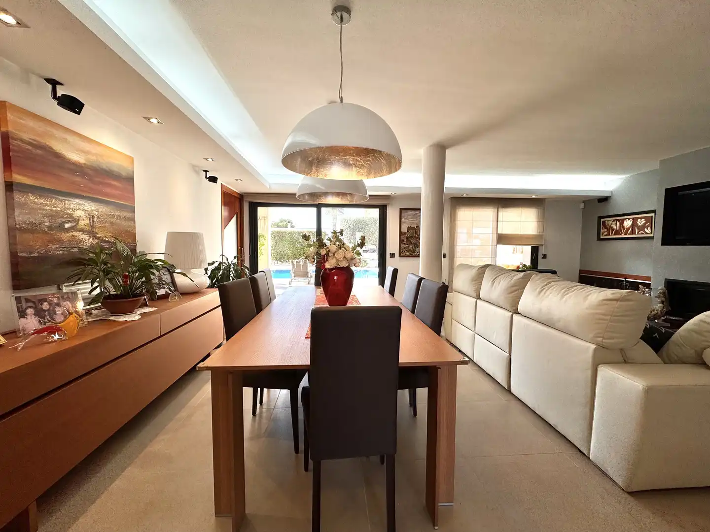 Dining room of Houses for sale in Roses  with Heating, Terrace and Storage room