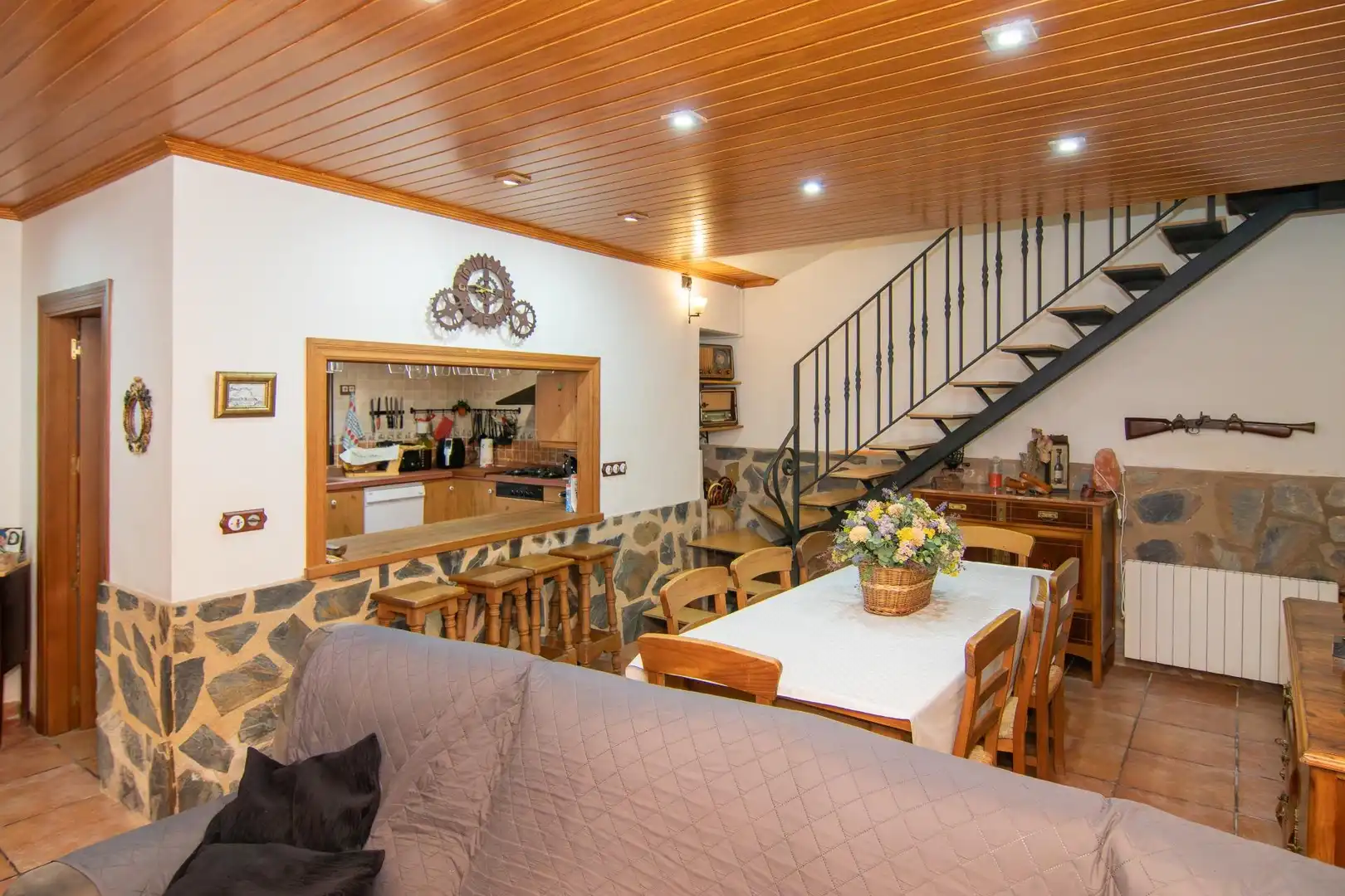 Dining room of Duplexes for sale in Cocentaina  with Air Conditioner, Parquet flooring and Storage room