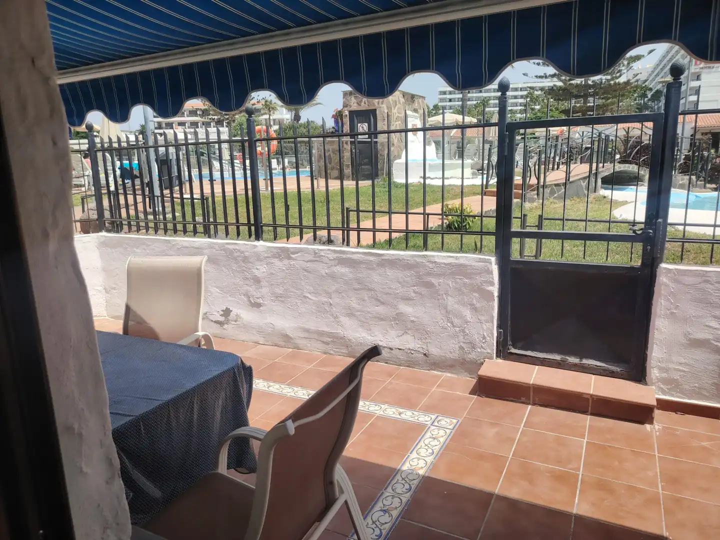 Terrassa de Casa adosada de lloguer en San Bartolomé de Tirajana amb Terrassa, Moblat i Piscina comunitària