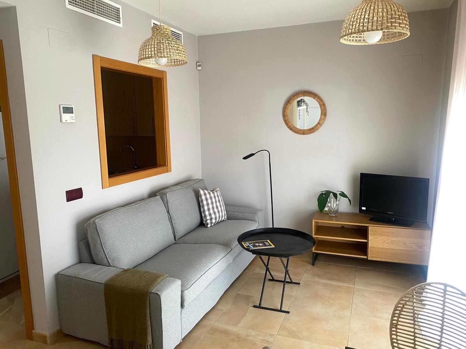 Sala d'estar de Apartament de lloguer en Málaga Capital amb Aire condicionat, Terrassa i Traster