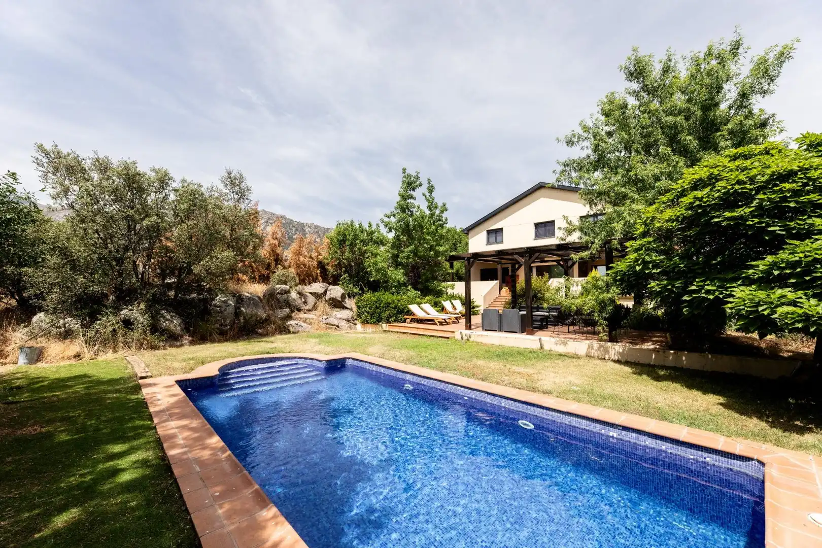 Jardín de Casa o chalet en venta en El Boalo - Cerceda – Mataelpino con Calefacción, Terraza y Piscina