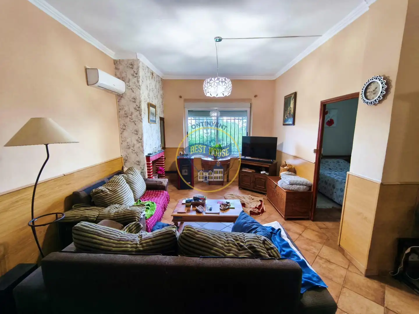 Sala d'estar de Casa o xalet en venda en Aielo de Malferit amb Aire condicionat
