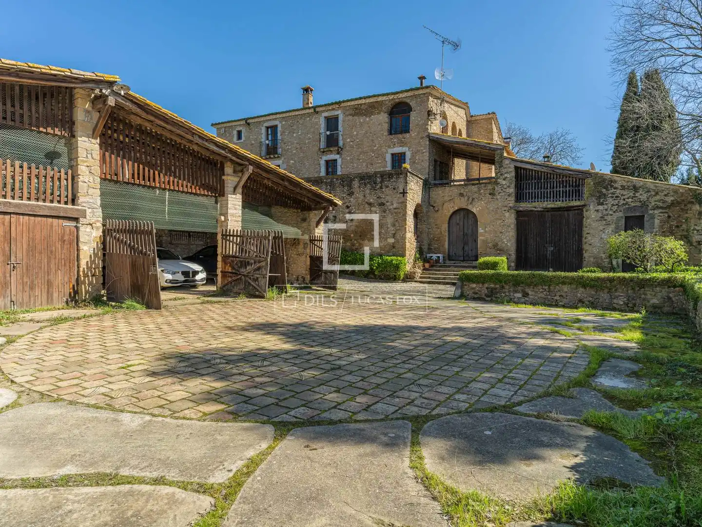 Vista exterior de Finca rústica en venta en Fontcoberta con Calefacción, Jardín privado y Terraza
