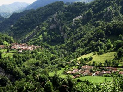 Vista exterior de Casa o xalet en venda en Belmonte de Miranda amb Calefacció, Jardí privat i Terrassa