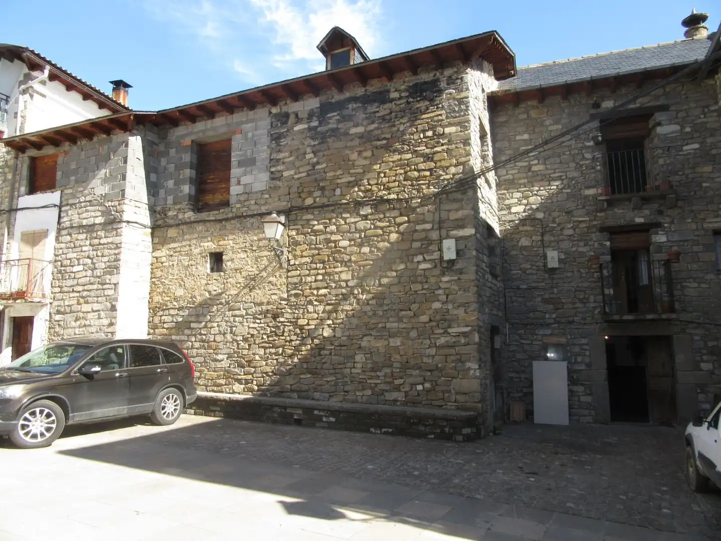 Vista exterior de Casa o chalet en venta en Aragüés del Puerto con Jardín privado, Terraza y Trastero