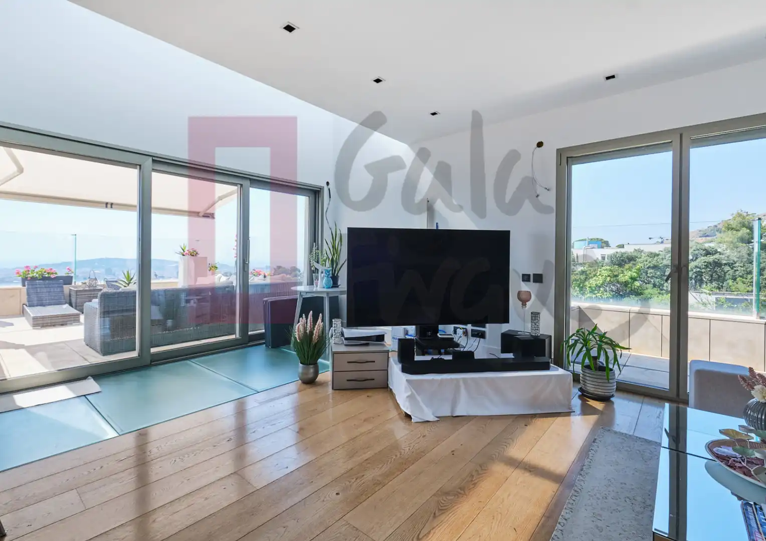 Sala de estar de Casa o chalet en venta en Barcelona con Aire acondicionado, Calefacción y Parquet