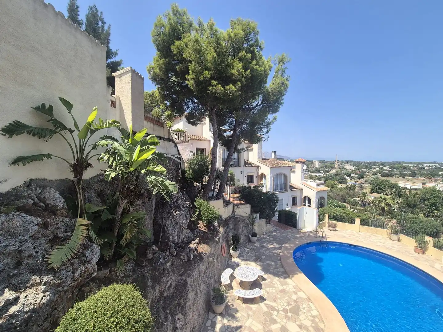 Exterior view of Flat for sale in Dénia  with Air Conditioner, Terrace and Swimming Pool