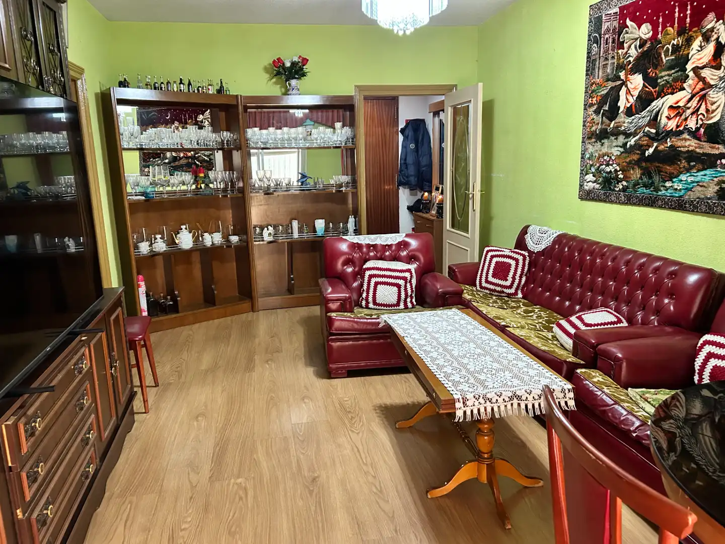 Sala de estar de Piso en venta en Móstoles con Parquet y Terraza