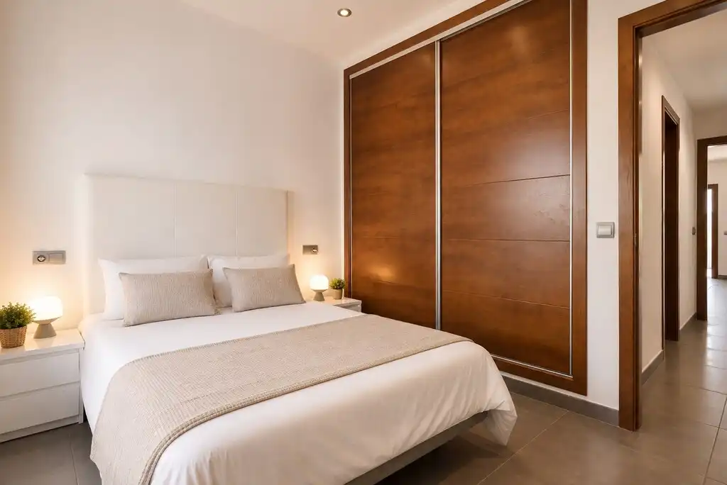 Schlafzimmer von Wohnungen zum Verkauf in Santa Margalida mit Klimaanlage, Heizung und Terrasse