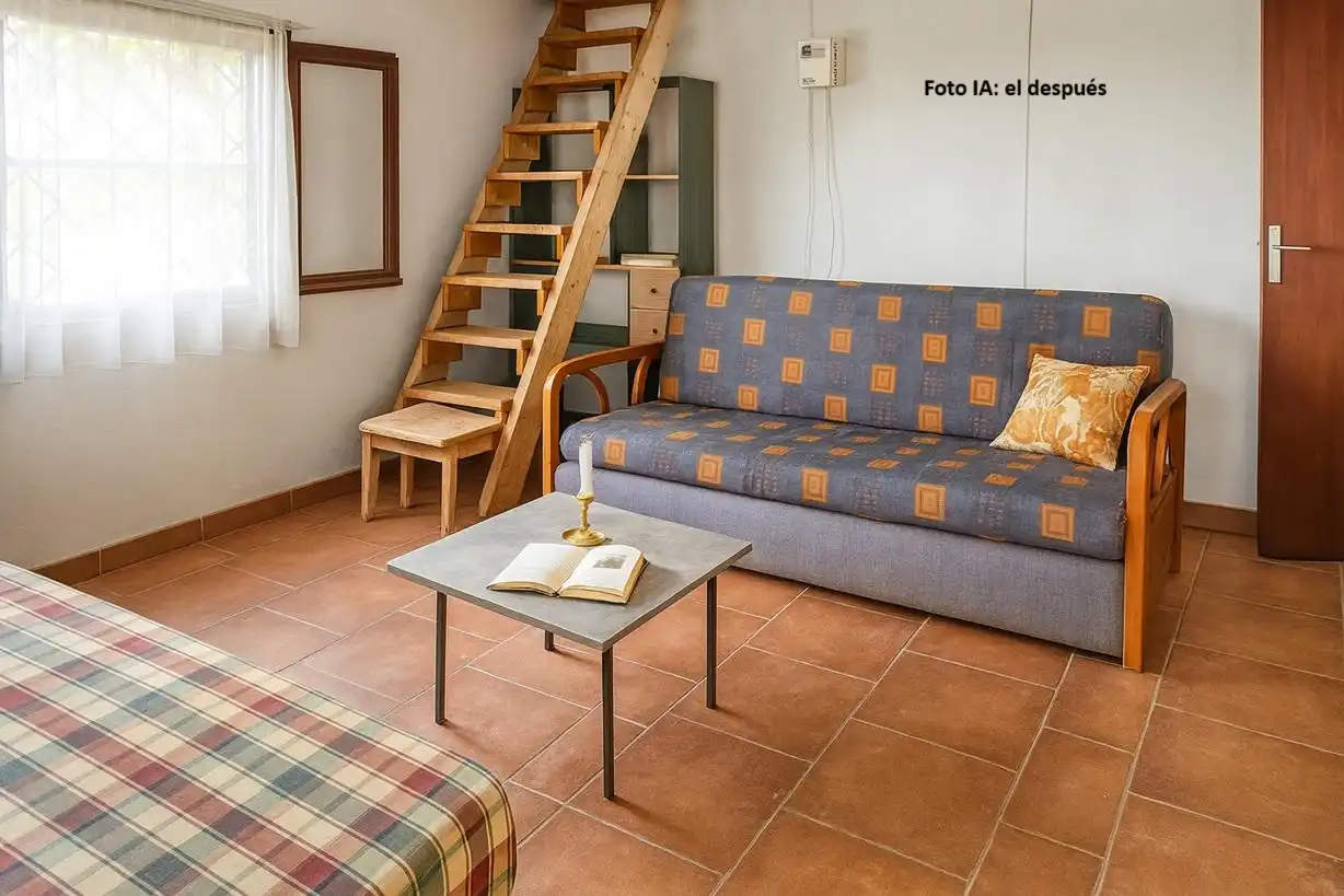 Sala de estar de Finca rústica en venta en Amposta con Piscina