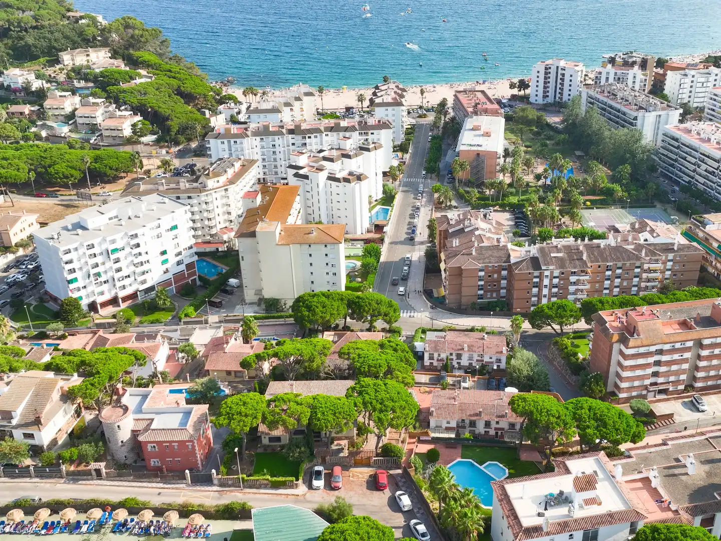 Vista exterior de Casa adosada en venda en Lloret de Mar amb Aire condicionat, Calefacció i Terrassa