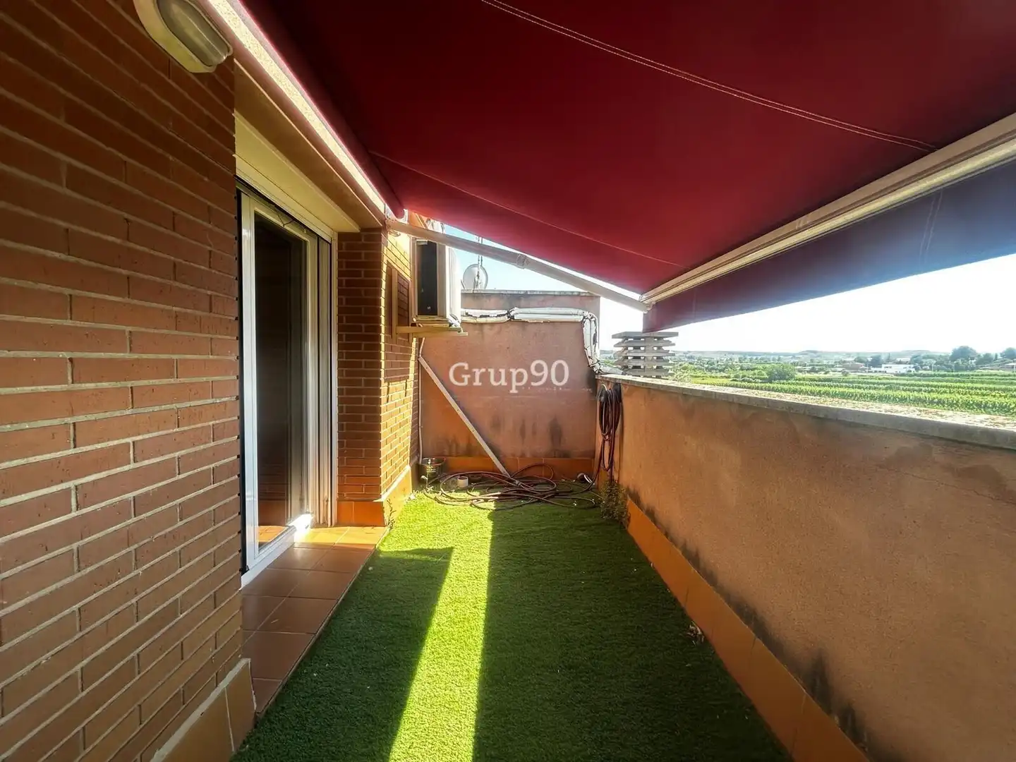 Terraza de Casa adosada en venta en Puigverd de Lleida con Aire acondicionado, Calefacción y Parquet
