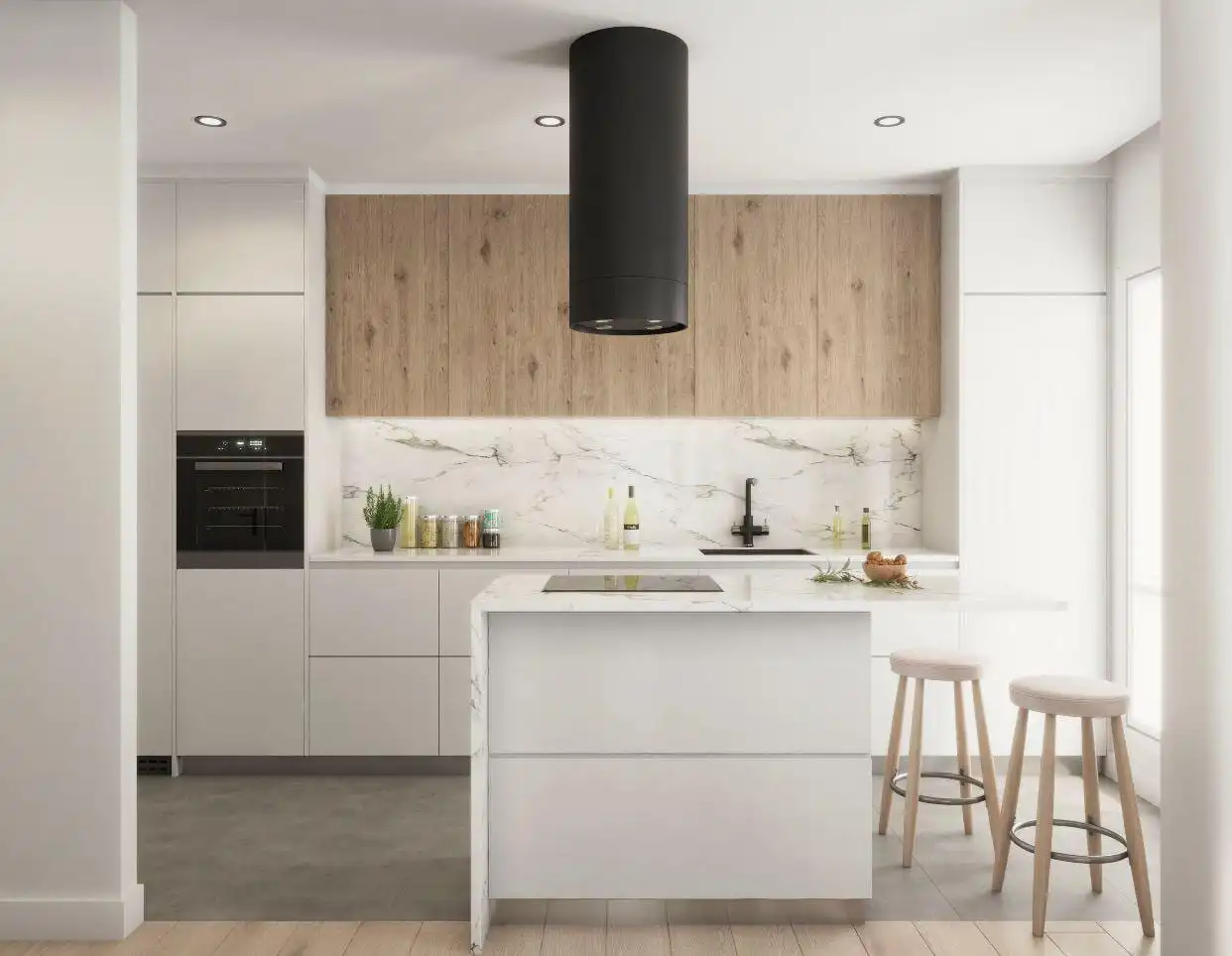 Cocina de Piso en venta en León Capital  con Calefacción, Jardín privado y Terraza