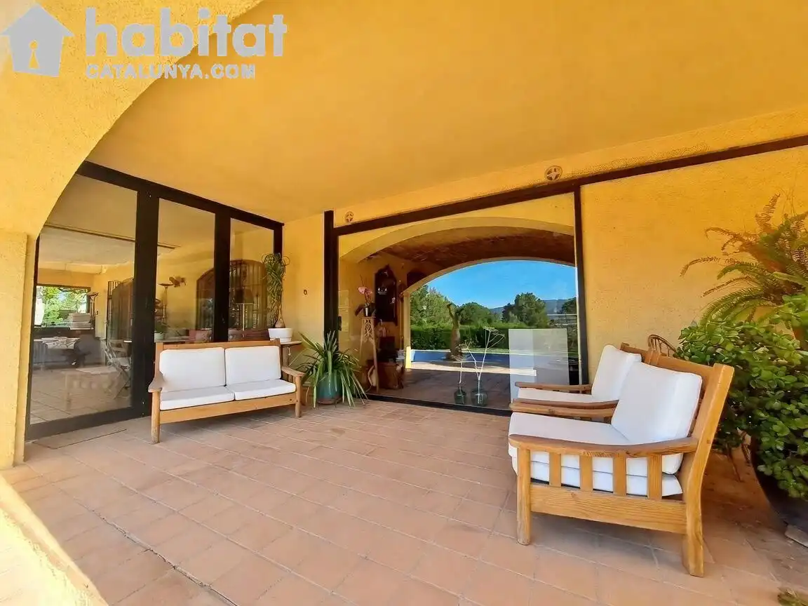 Terraza de Casa o chalet en venta en Sant Esteve Sesrovires con Aire acondicionado, Calefacción y Jardín privado