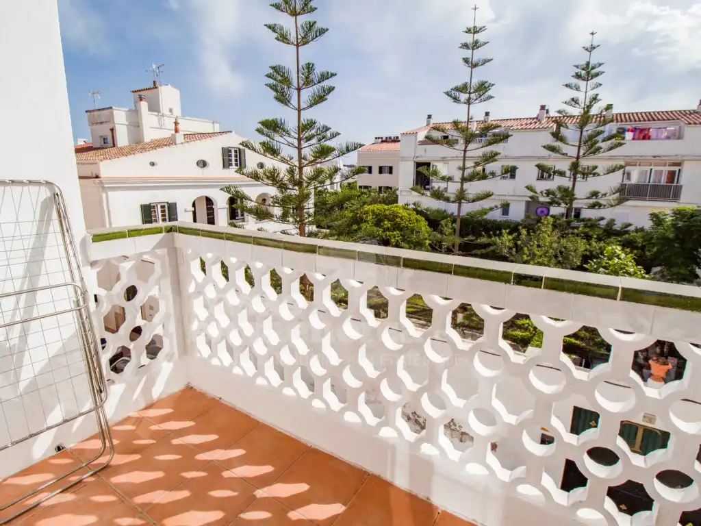 Balcony of Flat for sale in Es Castell  with Air Conditioner and Terrace