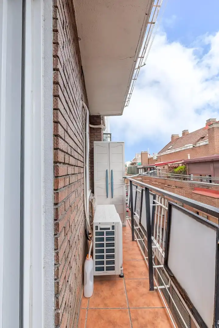 Balcony of Flat for sale in Madrid  with Air Conditioner, Heating and Terrace