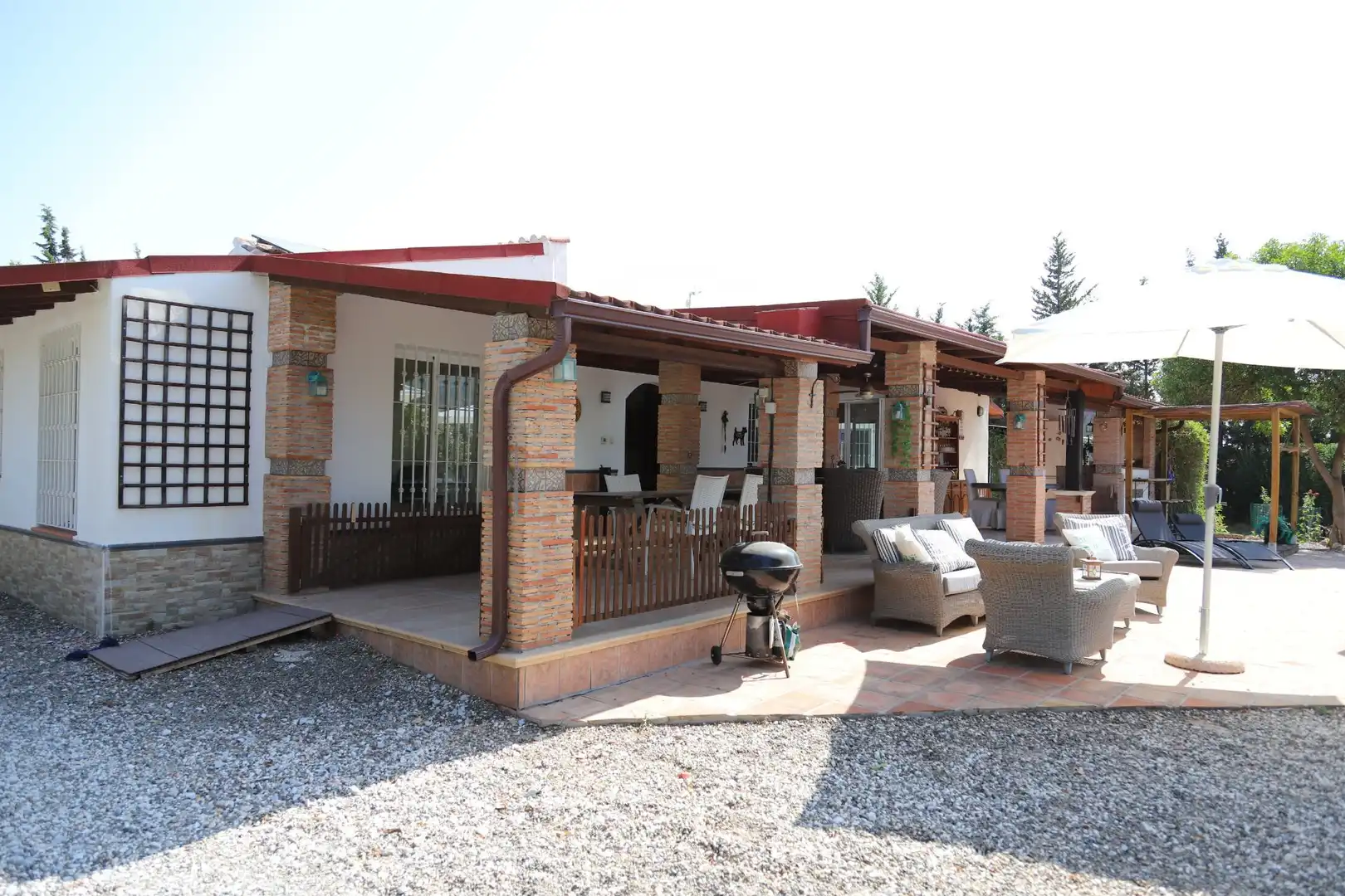 Terraza de Casa o chalet en venta en Alhaurín El Grande con Aire acondicionado, Jardín privado y Piscina