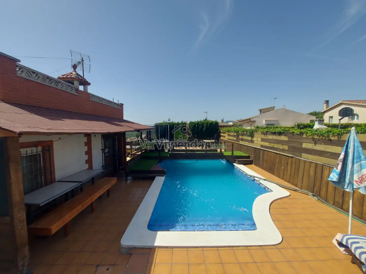 Piscina de Casa o xalet en venda en Castellbisbal amb Aire condicionat, Calefacció i Jardí privat