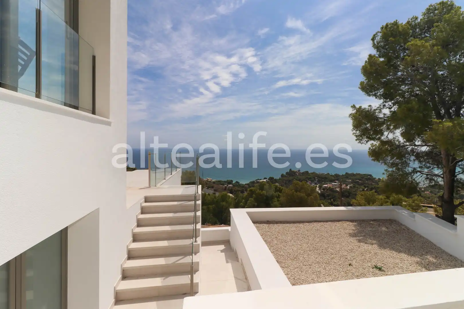 Vista exterior de Casa o chalet en venta en Altea con Aire acondicionado, Jardín privado y Terraza