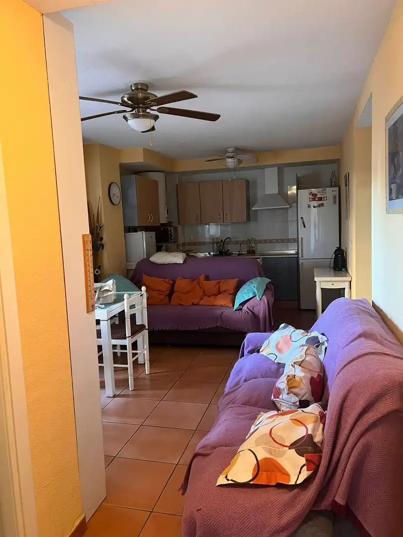 Living room of Flat for sale in Torrox  with Air Conditioner, Private garden and Terrace