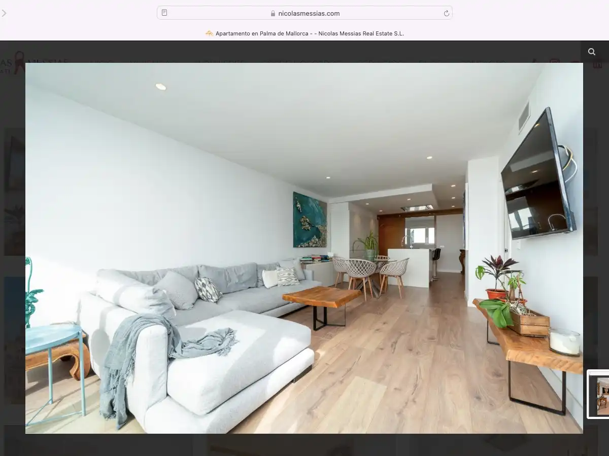 Wohnzimmer von Wohnung zum Verkauf in  Palma de Mallorca mit Klimaanlage und Terrasse