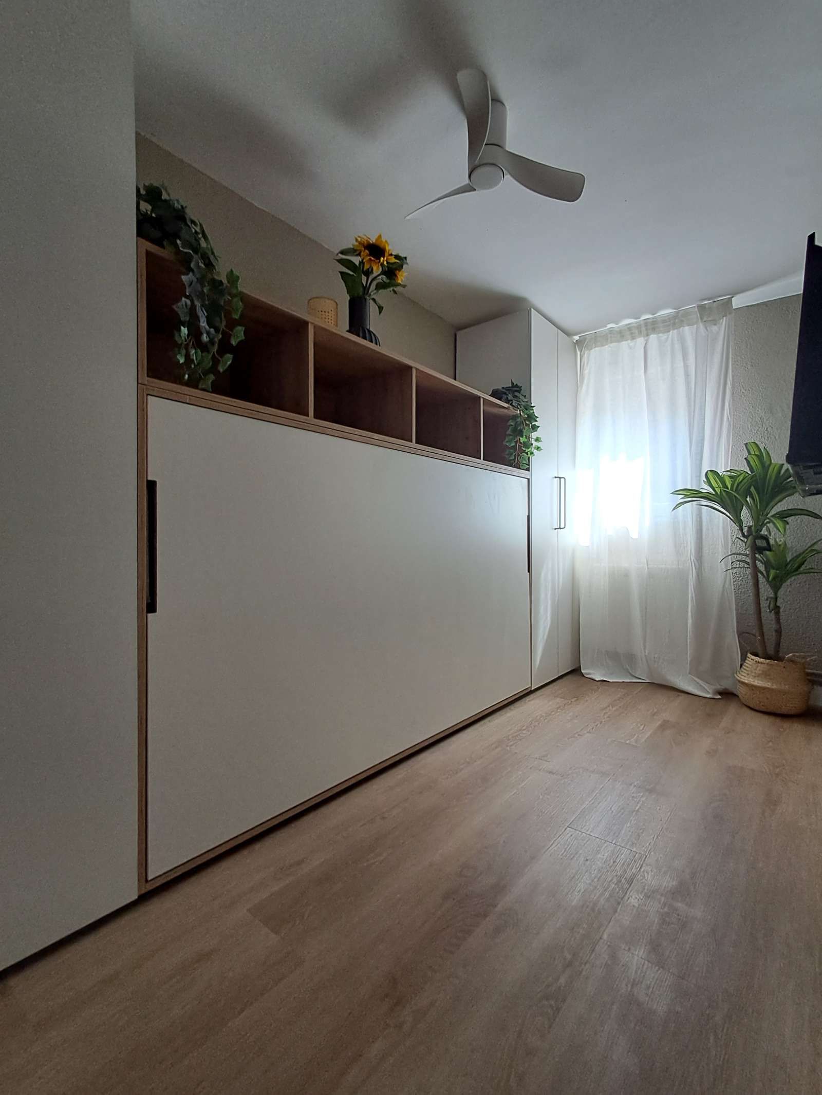 Bedroom of Flat to share in  Madrid Capital  with Air Conditioner, Heating and Terrace