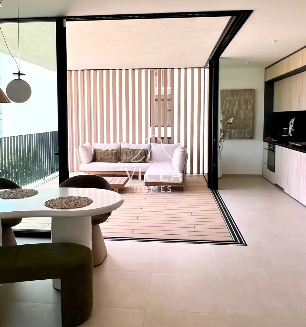 Terrasse von Wohnung zur Miete in Santa Eulària des Riu mit Klimaanlage, Heizung und Terrasse