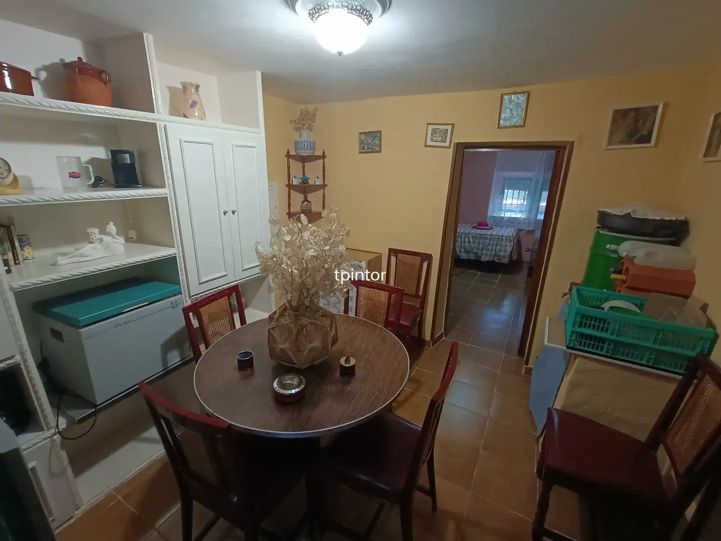 Dining room of Houses for sale in Valencia de Alcántara  with Terrace, Swimming Pool and Furnished