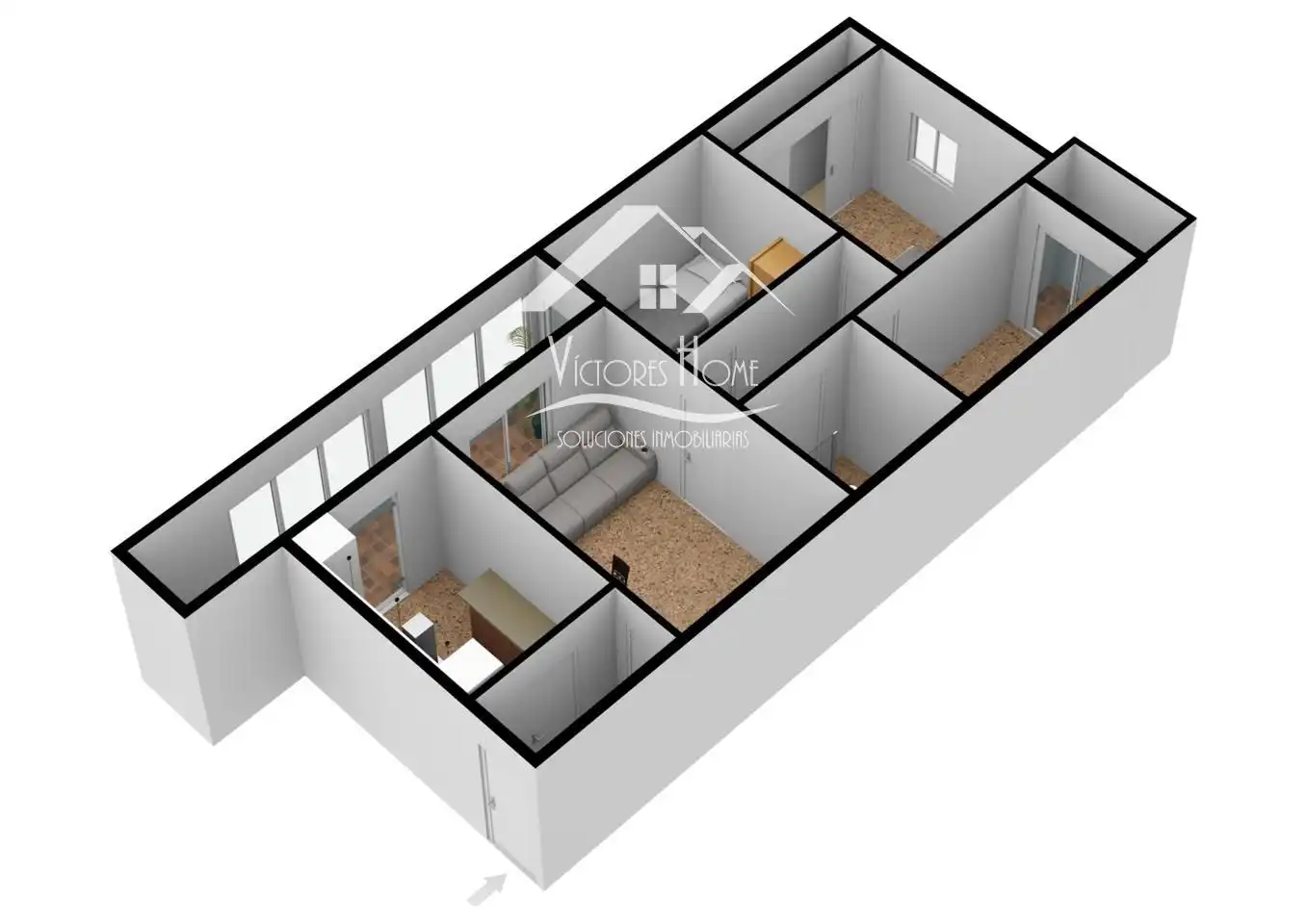 Habitación de Piso en venta en Madrid con Aire acondicionado, Calefacción y Terraza