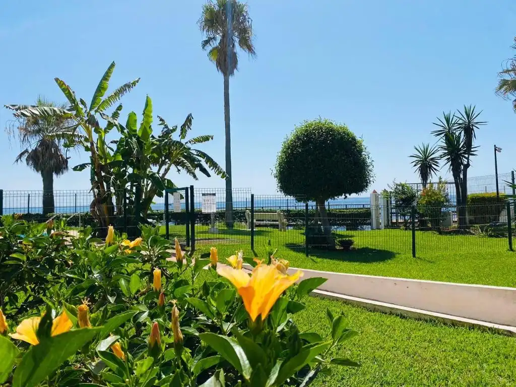 Jardí de Apartament de lloguer en Mijas amb Jardí privat, Terrassa i Traster