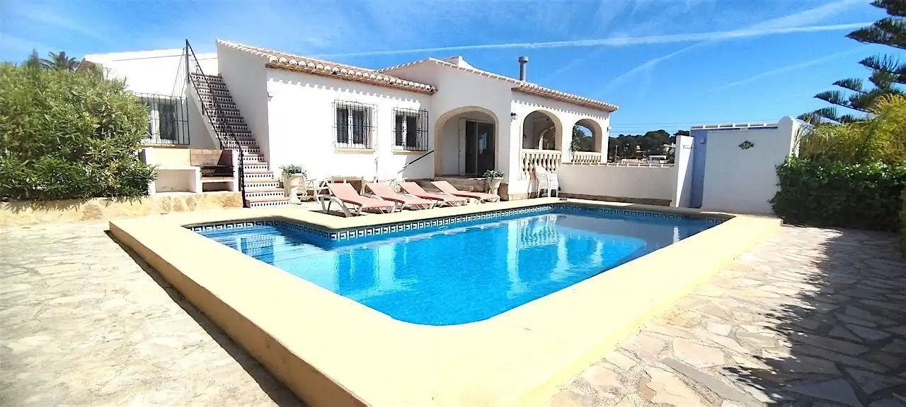 Exterior view of Houses for sale in Jávea / Xàbia  with Air Conditioner and Storage room