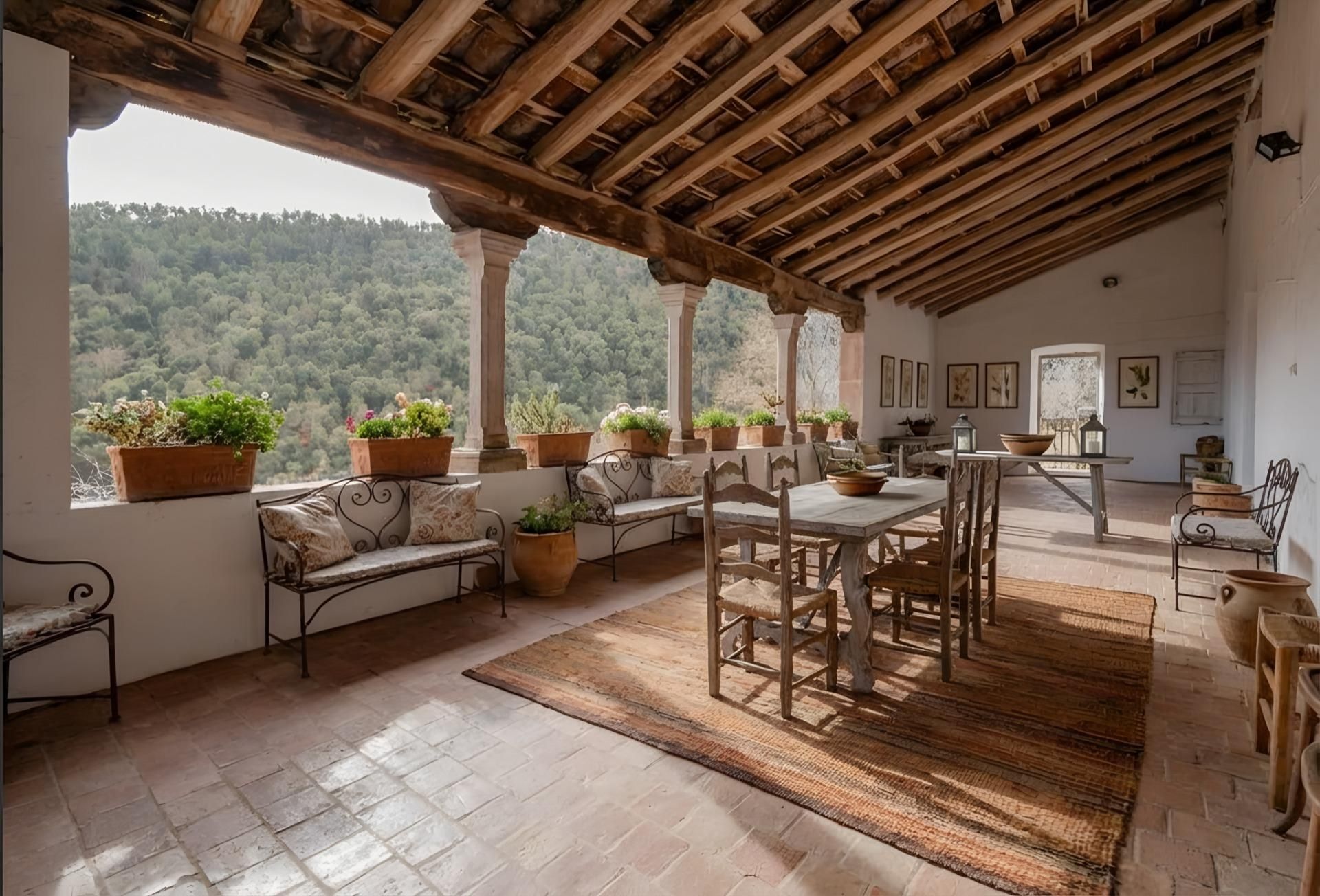 Terraza de Piso de alquiler en La Vall de Bianya con Calefacción, Jardín privado y Terraza