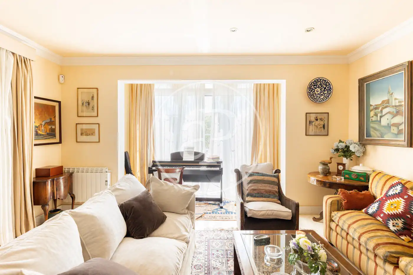Living room of Houses for rent in  Palma de Mallorca  with Air Conditioner, Private garden and Terrace