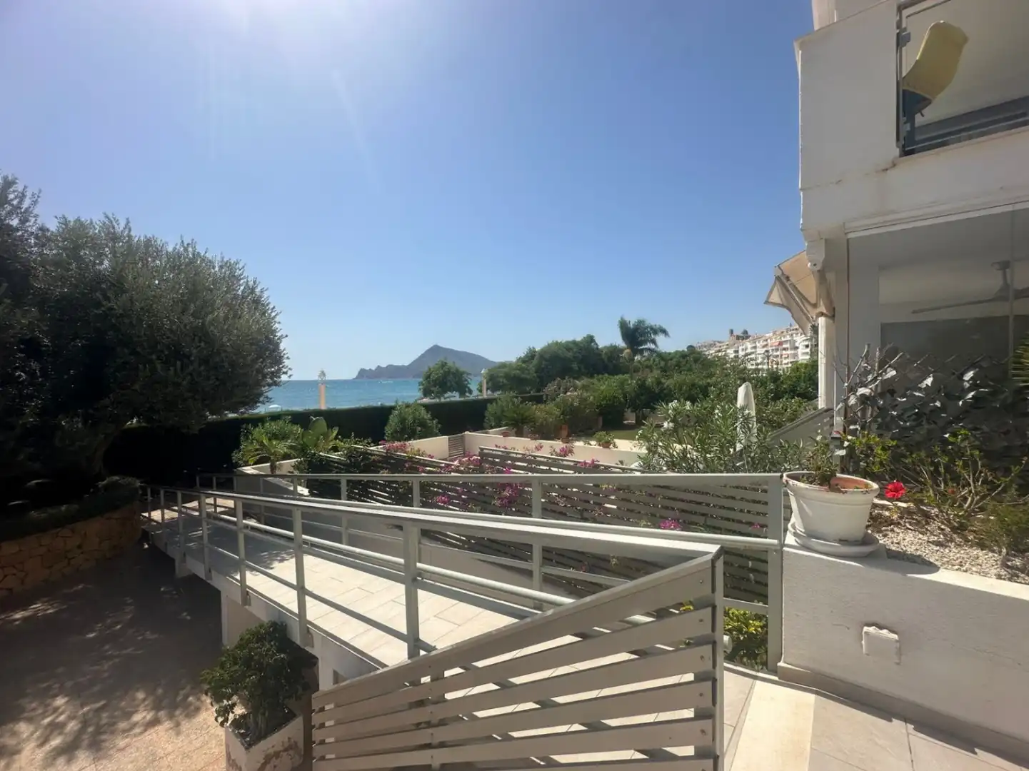 Terraza de Piso de alquiler en Altea con Aire acondicionado, Calefacción y Jardín privado