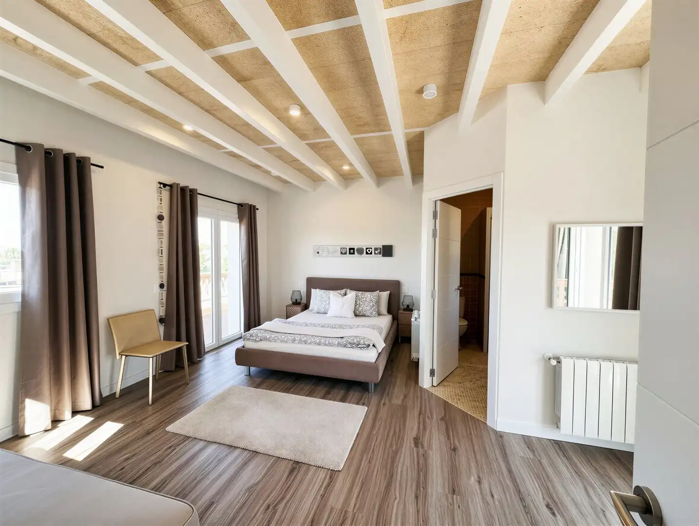 Schlafzimmer von Country house zum Verkauf in Llucmajor mit Klimaanlage, Abstellraum und Schwimmbad