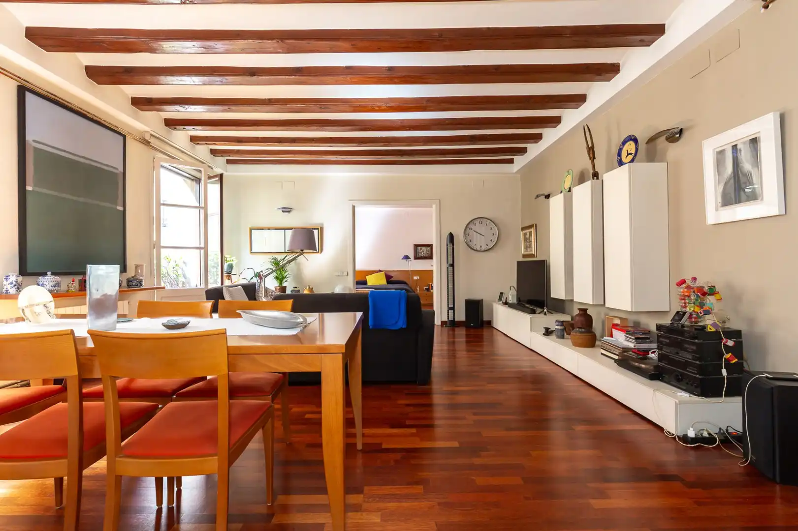 Sala de estar de Piso en venta en Barcelona con Calefacción, Amueblado y Balcón