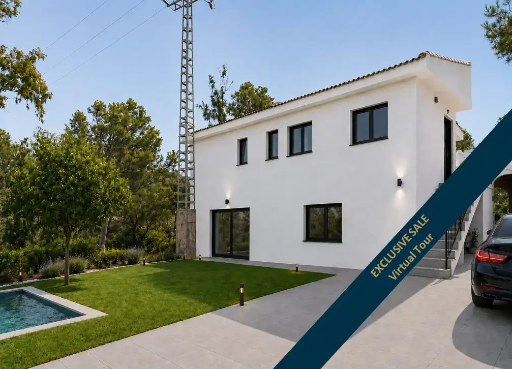 Vista exterior de Casa o xalet en venda en El Campello amb Aire condicionat, Jardí privat i Terrassa