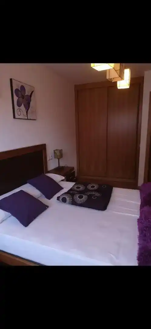 Bedroom of Flat for rent in Porto do Son  with Storage room, Furnished and Oven