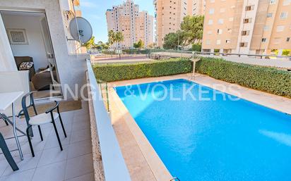 Swimming pool of Flat for sale in El Campello  with Air Conditioner, Heating and Terrace