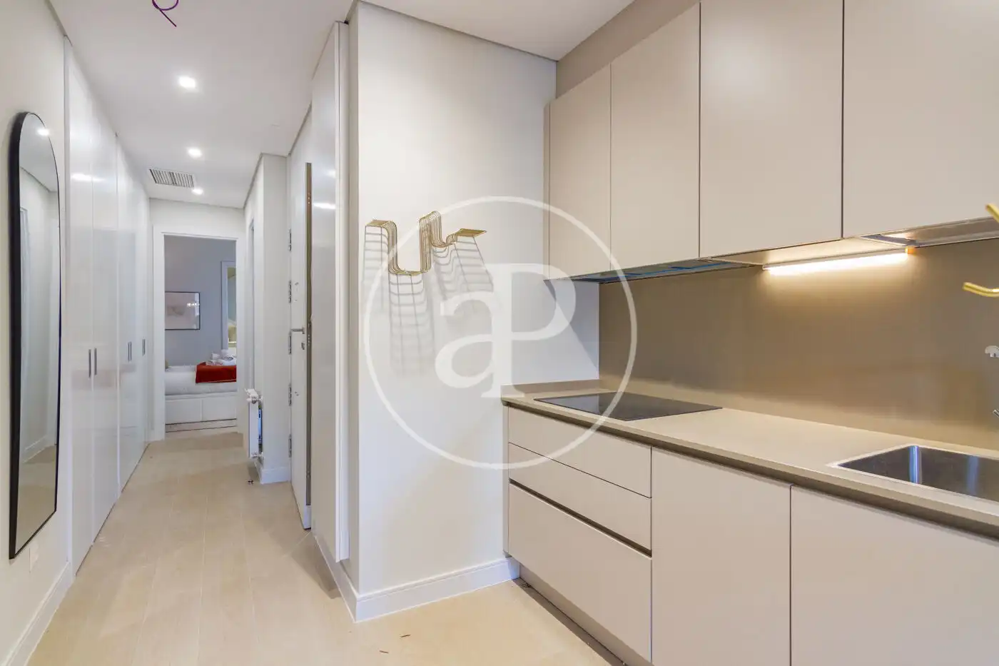 Kitchen of Flat for rent in Madrid  with Air Conditioner, Heating and Furnished