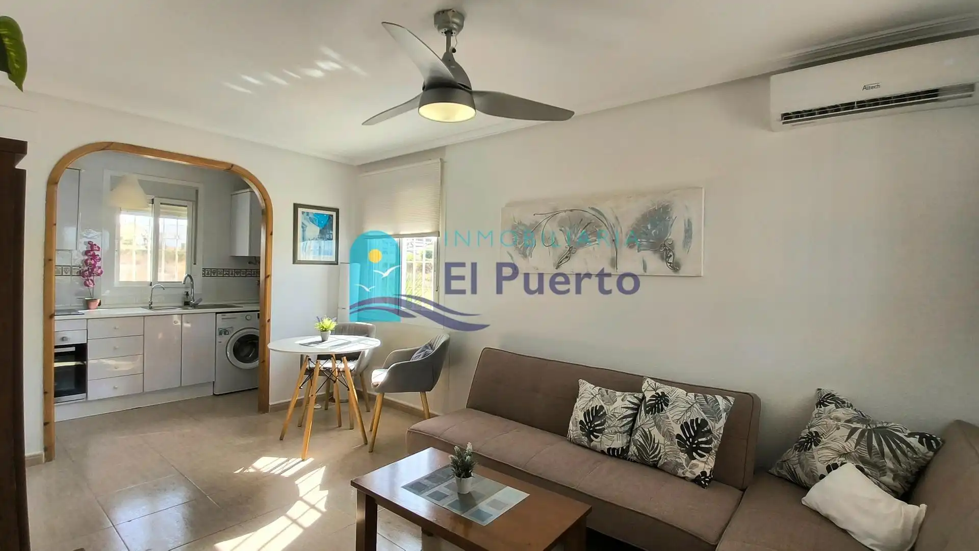 Sala de estar de Casa o chalet en venta en Mazarrón con Aire acondicionado, Calefacción y Jardín privado