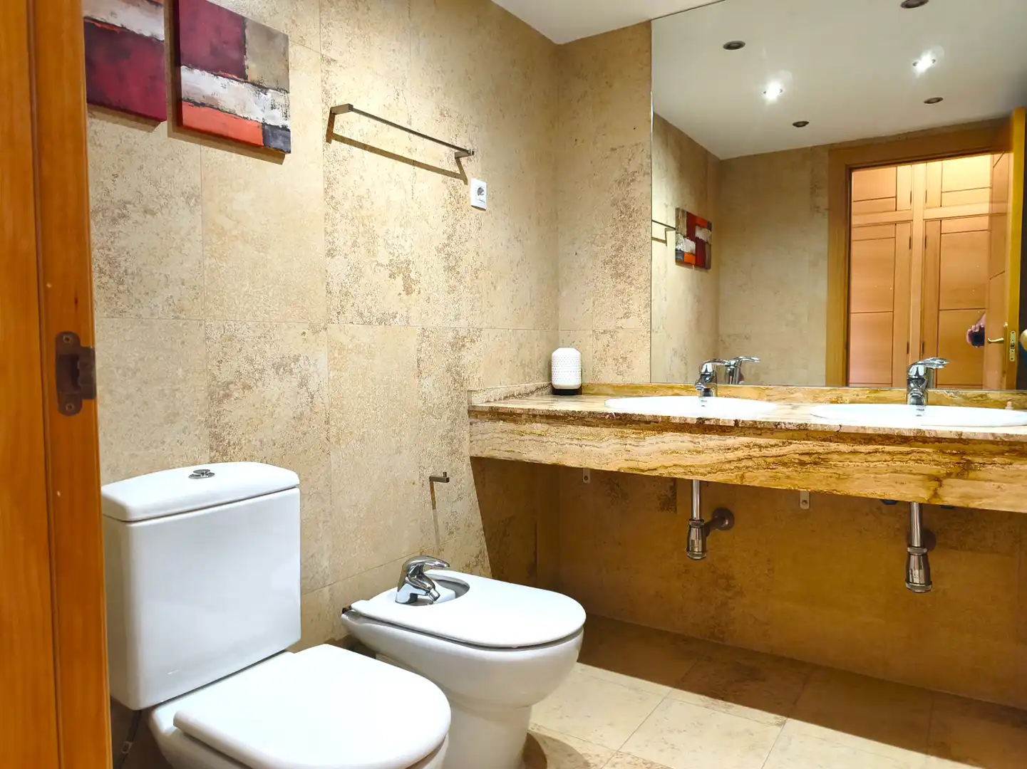 Baño de Casa o chalet en venta en Zaragoza con Aire acondicionado, Jardín privado y Parquet