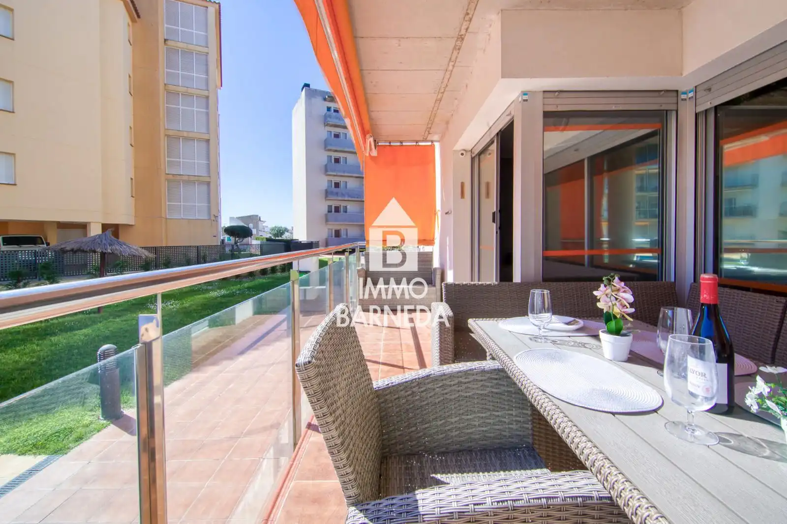 Terrace of Flat for sale in Roses  with Air Conditioner, Heating and Terrace