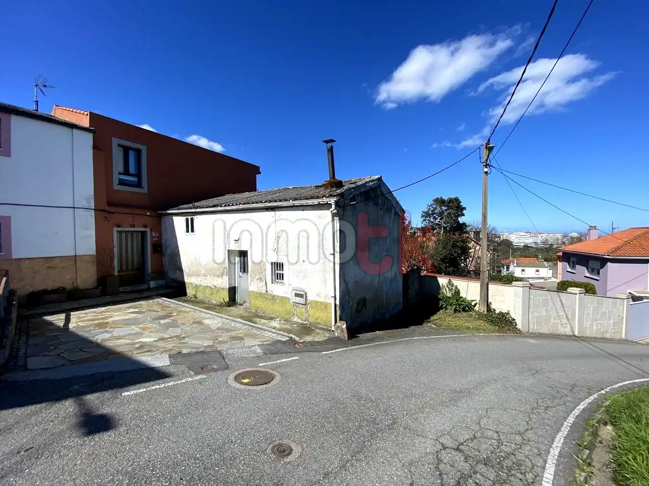 Exterior view of Houses for sale in A Coruña Capital   with Private garden