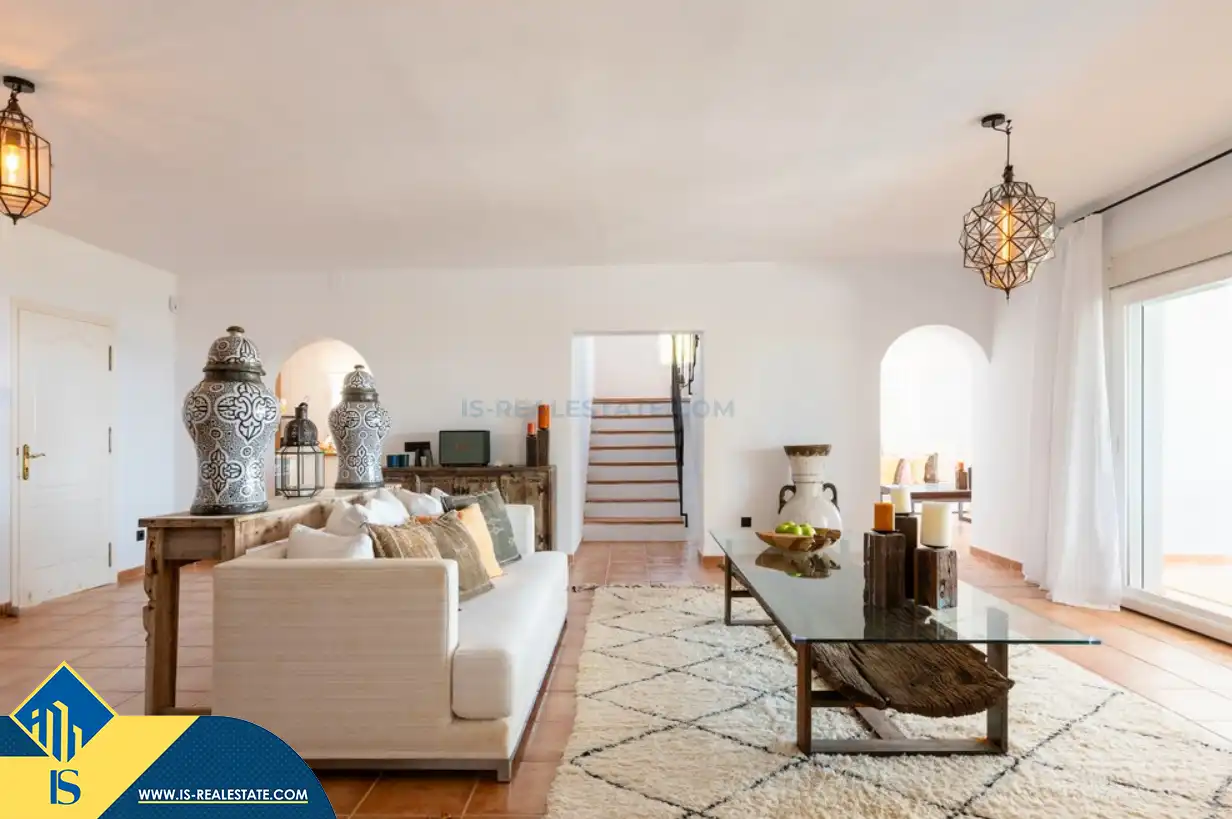 Sala d'estar de Casa o xalet en venda en Santa Eulària des Riu amb Aire condicionat, Calefacció i Jardí privat