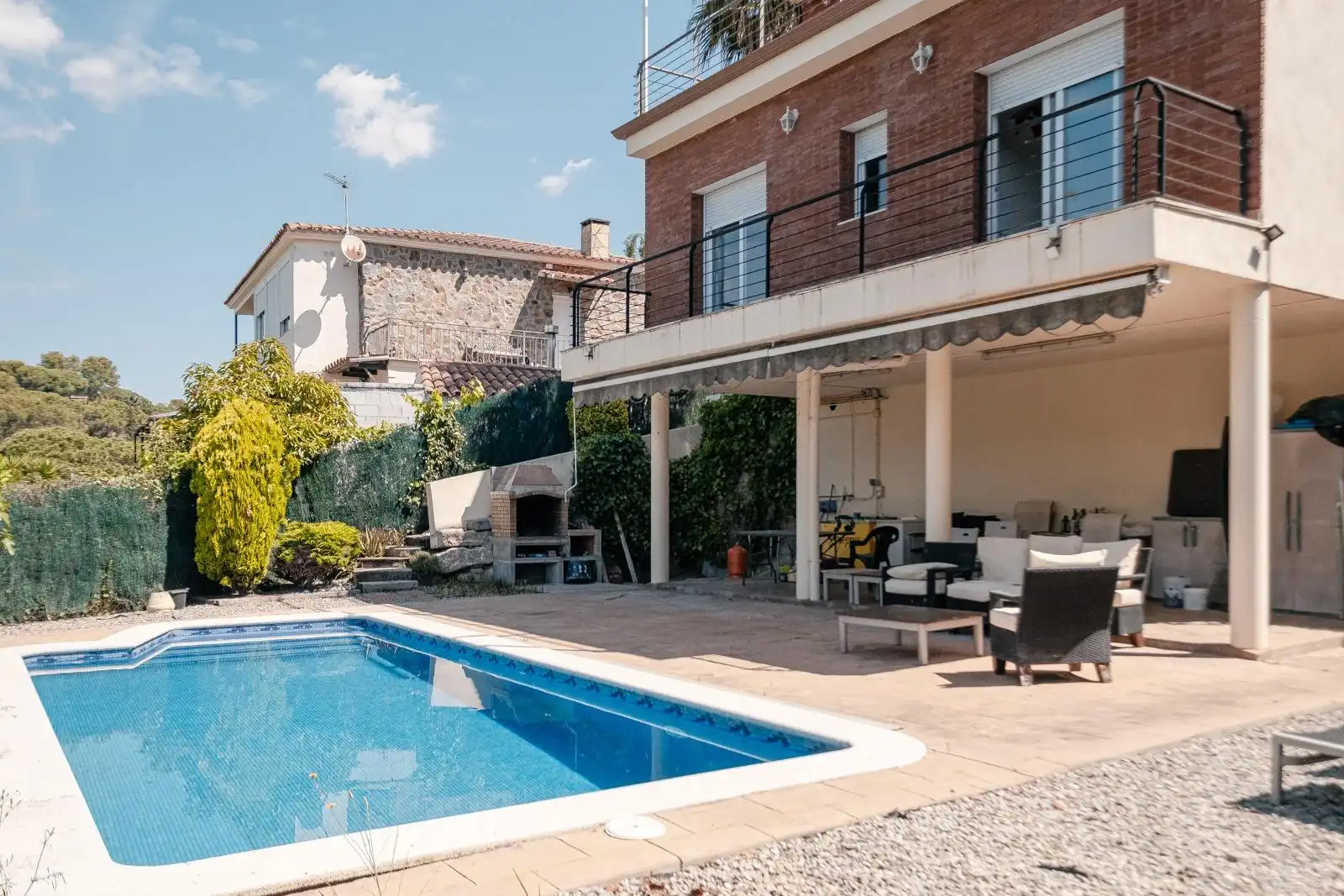 Terrassa de Casa o xalet en venda en Caldes de Montbui amb Calefacció, Jardí privat i Terrassa