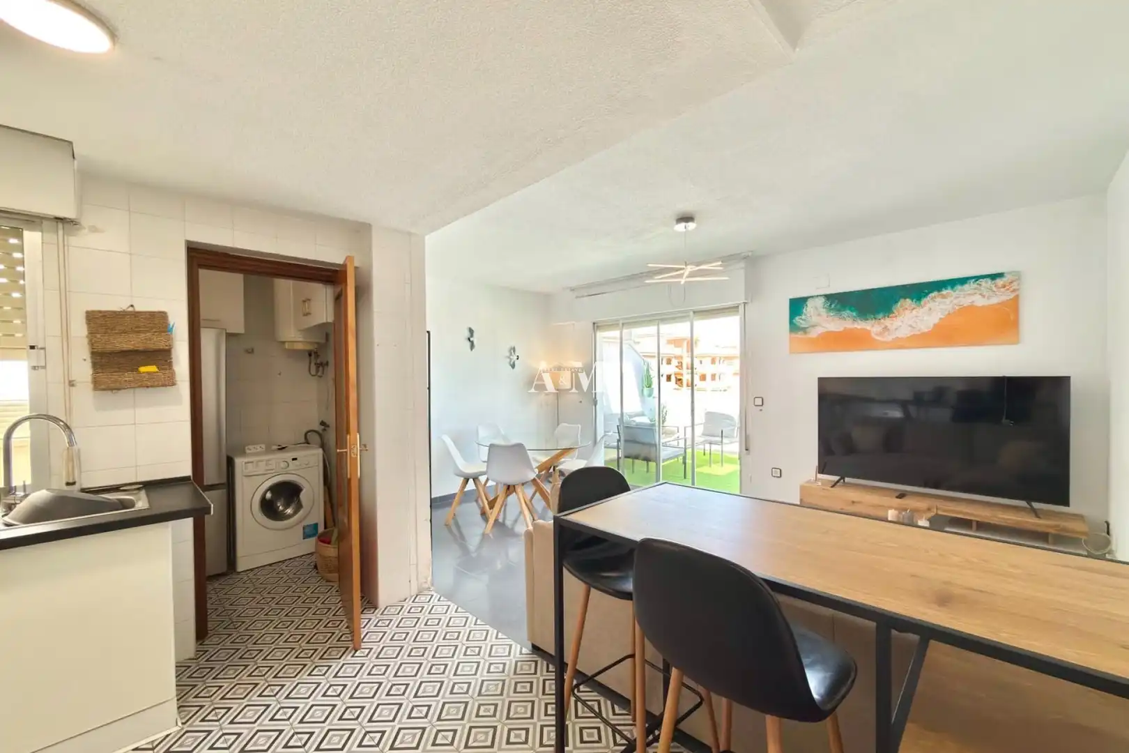 Living room of Flat for rent in Torrevieja  with Terrace, Furnished and Washing machine