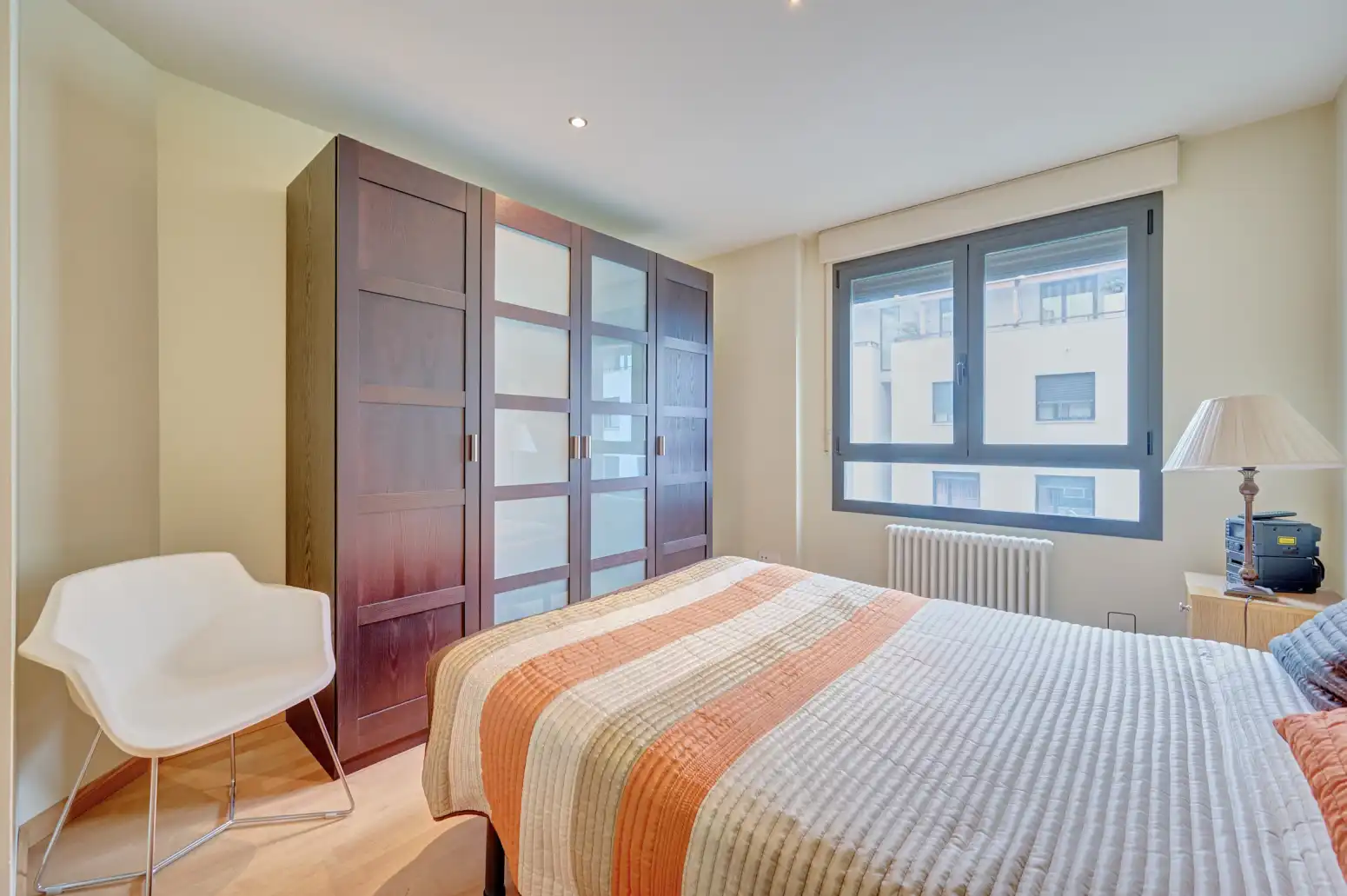 Bedroom of Flat for sale in  Pamplona / Iruña  with Heating, Private garden and Parquet flooring